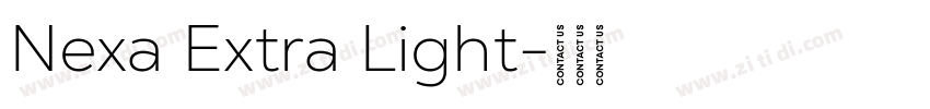 Nexa Extra Light字体转换
